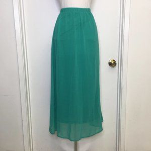 Forever21 Emerald Green Maxi Skirt